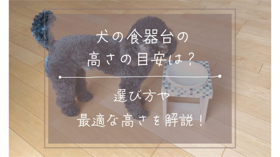 犬　食器台　高さ